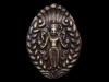 AWESOME VINTAGE 1974 EASTERN RELIGION DEITY BELT BUCKLE