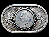 NICE VINTAGE 1970s *1974 EISENHOWER DOLLAR* BELT BUCKLE