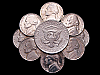 1980s *UNITED STATES HALF DOLLAR WITH 8 NICKELS* BUCKLE