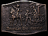 1975 *AMERICAN BICENTENNIAL/BRITISH ARE COMING* BUCKLE