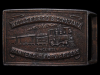 GREAT VINTAGE 1970s WELLS FARGO & COMPANY BRASS BUCKLE