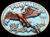 AWESOME VINTAGE 1986 POW-MIA NOT FORGOTTEN BRASS BUCKLE