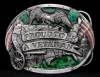 1983 VINTAGE BUCKLE **PROUD TO BE A VETERAN** PEWTER