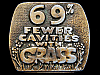 VINTAGE 1970s **69% FEWER CAVITIES WITH GRASS** BUCKLE