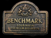 1970s BENCHMARK SOUR MASH PREMIUM BOURBON BRASS BUCKLE