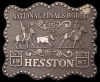 VINTAGE 1987 NATIONAL FINALS RODEO HESSTON *NFR* BUCKLE