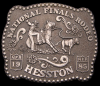 VINTAGE 1985 NATIONAL FINALS RODEO HESSTON *NFR* BUCKLE