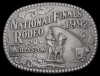 VINTAGE 1992 NATIONAL FINALS RODEO HESSTON *NFR* BUCKLE