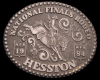 VINTAGE 1984 NATIONAL FINALS RODEO HESSTON *NFR* BUCKLE