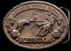 VINTAGE 1980 *NFR* NATIONAL FINALS RODEO HESSTON BUCKLE