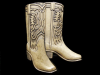 AWESOME VINTAGE 1970s CUT-OUT ***COWBOY BOOTS*** BELT BUCKLE