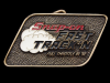 NOS VINTAGE 1992 SNAP-ON FAST TRACK'N BRASS BELT BUCKLE