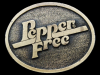 COOL VINTAGE 1970s PEPPER FREE (DR. PEPPER) BELT BUCKLE