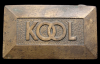 GREAT VINTAGE 1970s BUCKLE ***KOOL*** CIGARETTES BRASS