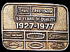 NICE VINTAGE 1977 SEARS CRAFTSMEN 50 YEARS BRASS BUCKLE