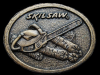 REALLY NICE VINTAGE 1970s *SKILSAW* COMPANY BELT BUCKLE