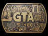 VINTAGE 1970s **GLOBAL TOOLS & AUTOMATION** BELT BUCKLE