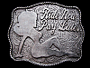 **RIDE NOW PAY LATER** (TRUCKER GIRL SILHOUETTE) BUCKLE