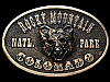 COOL VINTAGE 1975 ROCKY MOUNTAIN NAT'L PARK BELT BUCKLE