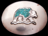 AWESOME VINTAGE 1970s SOUTHWEST STYLE BEAR BELT BUCKLE