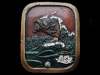 COOL VINTAGE 1976 *HOOKED LARGE MOUTH BASS* BELT BUCKLE