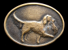COOL 1978 VINTAGE *HUNTING BIRD DOG* SOLID BRASS BUCKLE