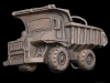 AWESOME 1970s BUCKLE **BIG OFF ROAD DUMP TRUCK** BRASS
