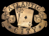 COOL 70s VINTAGE **ATLANTIC CITY** CUTOUT BRASS BUCKLE