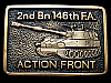 1978 2ND BN 146th F.A. ACTION FRONT SOLID BRASS BUCKLE