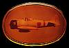 1970s MASTERWORK BUCKLE **WW2 FIGHTER PLANE** NICKEL
