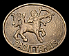 GREAT 1970s ***SAGITTARIUS*** ASTROLOGY SOLID BRASS BUCKLE