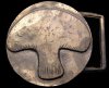 VINTAGE 1970s ***GIANT BRASS MUSHROOM*** FASHION BUCKLE