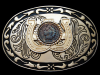 GREAT VINTAGE 1970s *1889 INDIAN HEAD CENT* BELT BUCKLE