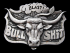 COOL VINTAGE 1980 **BULLSH*T** (ANGRY BULL) BELT BUCKLE