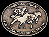 1990s ***RUNNING STRONG FOR INDIAN YOUTH*** BELT BUCKLE