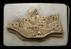 COOL 70s VINTAGE *SOUTHWEST PUEBLO* INDIAN HOUSE BUCKLE