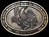 AWESOME VINTAGE 1976 USA BICENTENNIAL BRASS BELT BUCKLE
