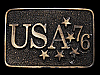 AWESOME VINTAGE 1976 USA BICENTENNIAL BRASS BELT BUCKLE