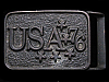 AWESOME VINTAGE 1976 USA BICENTENNIAL AGED BRASS BUCKLE