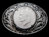 1970s REAL EISENHOWER BICENTENNIAL SILVER DOLLAR BUCKLE