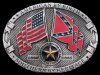 AMERICAN BY BIRTH SOUTHERN BY HERITAGE CSA BELT BUCKLE