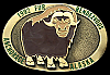 1992 *FUR RENDEZVOUS* ALASKA RONDY FESTIVAL BUCKLE NOS
