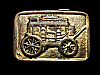 COOL VINTAGE 1970s OLD WEST CARRIAGE SOLID BRASS BUCKLE