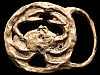 AMAZING 70s **CANCER ASTROLOGY** CUTOUT FASHION BUCKLE