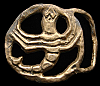 AMAZING 70s **SCORPIO ASTROLOGY** CUTOUT FASHION BUCKLE