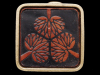 VINTAGE 1970s HIPPIE STYLE ARTWORK LEATHER/BRASS BUCKLE