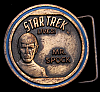 1976 VINTAGE **STAR TREK - MR. SPOCK** BLUE BAND BUCKLE