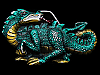 COOL VINTAGE 1984 CUT-OUT *MYTHICAL DRAGON* BELT BUCKLE