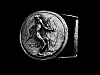 COOL VINTAGE 1970s **NATIVE/TRIBAL DANCER** BELT BUCKLE