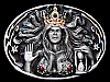 1994 **BARBARIAN QUEEN HOLDING HOUR GLASS** BELT BUCKLE